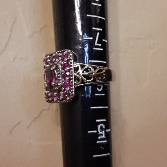 925 Genuine Untreated Grape Rhodolite Garnet. FIRM. Every Day Elegance. FIRM. - Picture 13 of 15